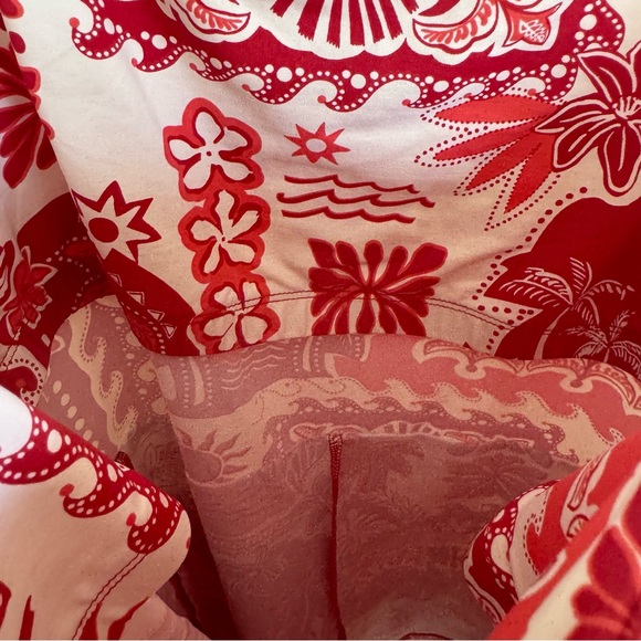 Tori Richard Rendezvous Sage Romper Cardinal Large Red BNWT - Picture 6 of 8